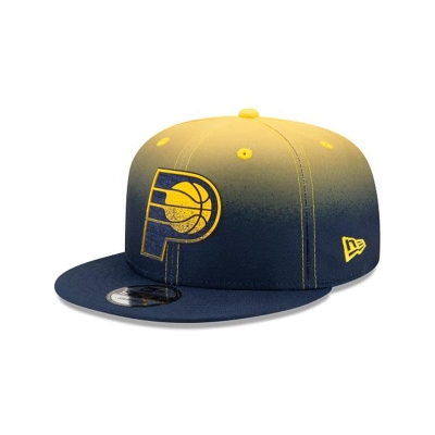 Indiana Pacers Gorra | New Era NBA Back Half 9fifty Snapback Cap Mexico - Azules